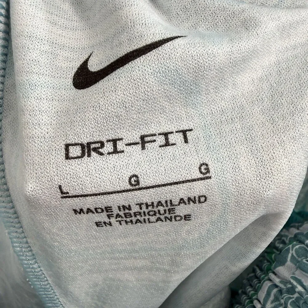 Nike Dri-FIT Youth Large Athletic Running Shorts Blue Printed UnLined